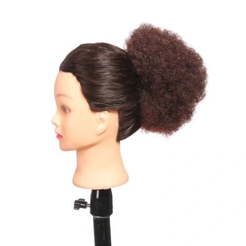 Kinky Curly Synthetic Kanekalon Fiber Afro Bun for Black Women