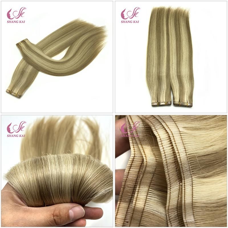 Wholesale Virgin Remy Color Hair Flat Weft Remy Hair Extensions