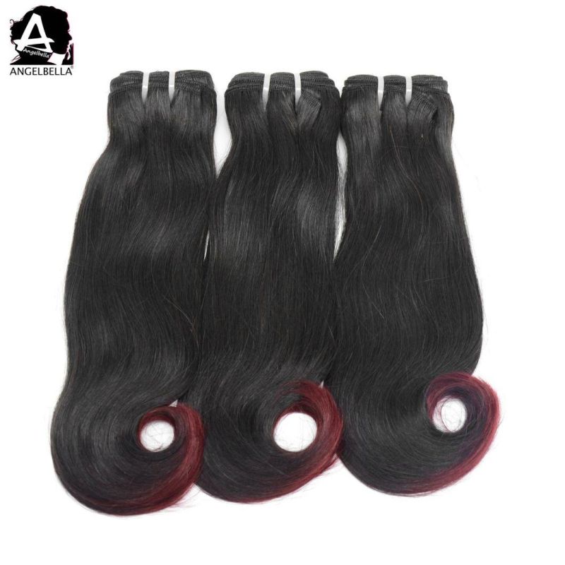 Angelbella Raw Indian New Styles Curve Straight Remy Hair 1b#-99j# Super Double Drawn Hair Bundles