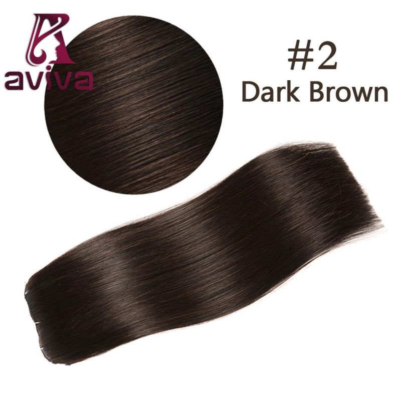 Brazilian Hair Extension Clip in Human Hair Extension 14inch