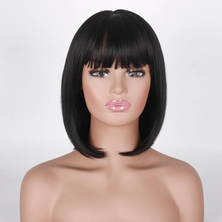 Wholesale China Wig Silky Straight Synthetic Bob Short Wigs