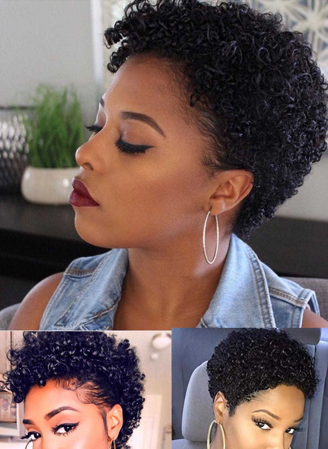 Curly Wig Human Hair Honey Blonde Human Hair Wigs Pixie Short Wigs Human Hair 150 Remy Brazilian Hair Wig