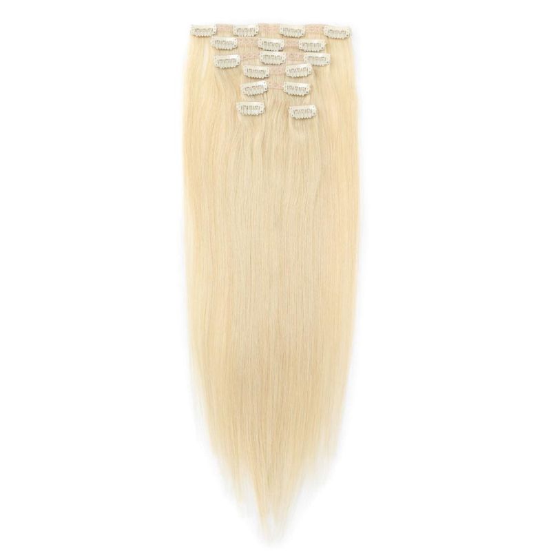 Extensions Natural Color 6A--10A Human Hair Clip in Extensions