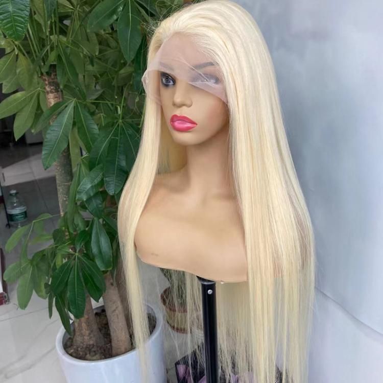 Cheap 30 Inch 613 Preplucked HD Transparent 370 Full Lace Braided Women Wig with Baby Hair Caps 180% 250 Desity Human Virgin