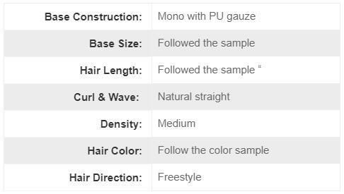 Lw1169 Fine Mono Base Long Blond Color Human Hair Medical Wig for Women