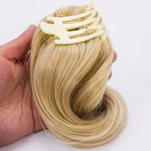 Fashion Cute Blonde Color High Quality Synthetic Jaw Claw Ponytail