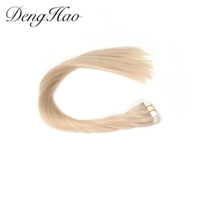 Denghao Hair Factory High Qulitity Double Drawn 100% Human Hair Tape Hair Extensions