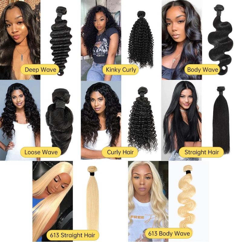 100% Human Virgin Hair, Unprocessed Kinky Curly Hair.