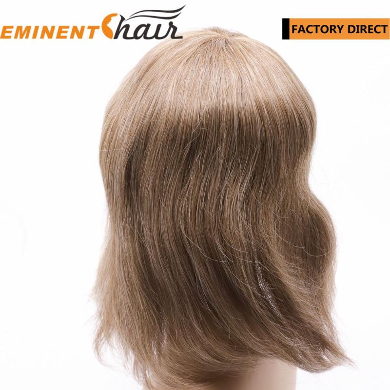 Custom Made Human Hair Mono Women′s Wig