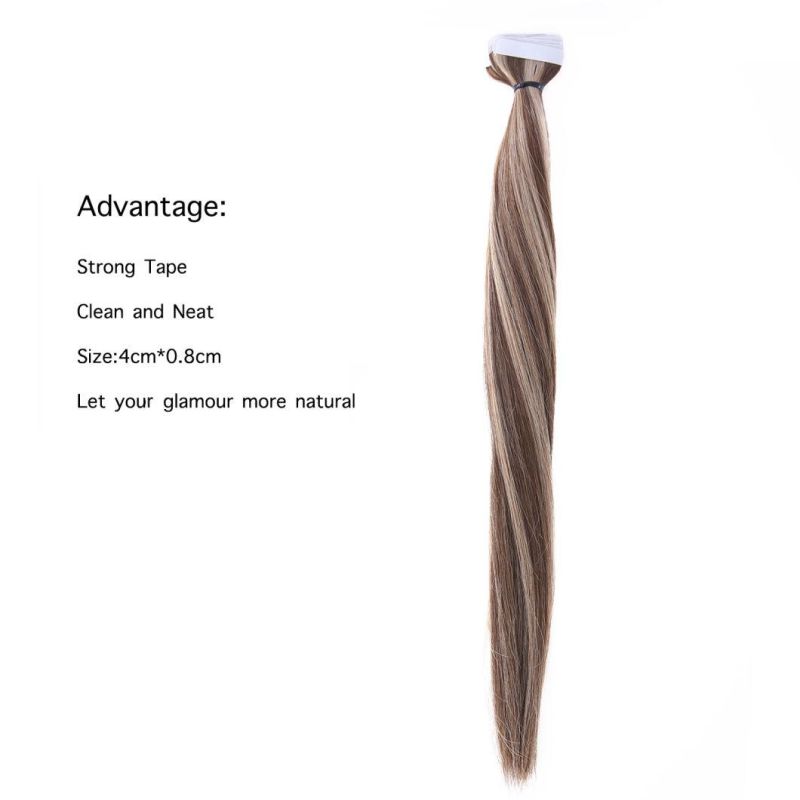 Hair for Woman Tape Extensions European Natural Seamless Skin Weft 12"-22" Black Brown Blonde 100% Virgin Remy Hair 20 PCS