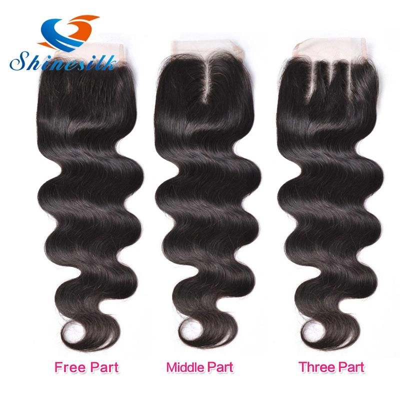 Virgin Brazilian Natural Hair Closure Piece 4*4 Lace Clousre