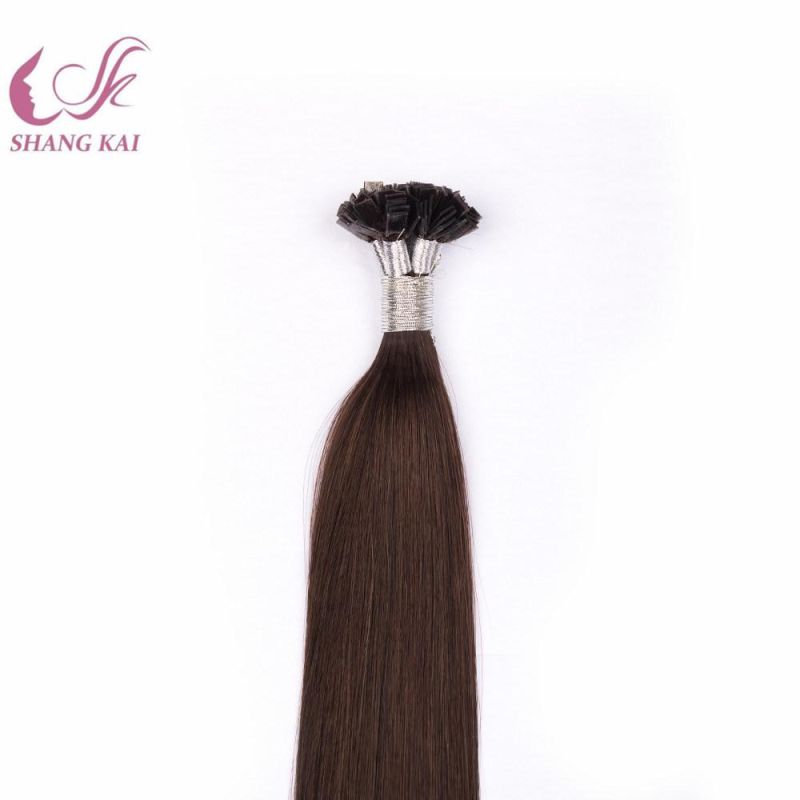 Cheap Wholesale Human Hair Extension Pre Bonded Hair Extensions Flat Tip Russian Hair