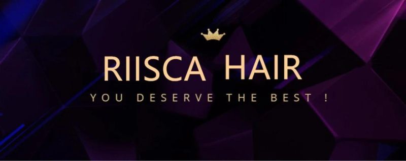 Riisca 10A Grade Human Virgin Hair in Natural Black Color Body Wave Wig