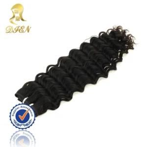 18 Inch Malaysian Remy Human Hair Weave Deep Wave Natural Black 7A