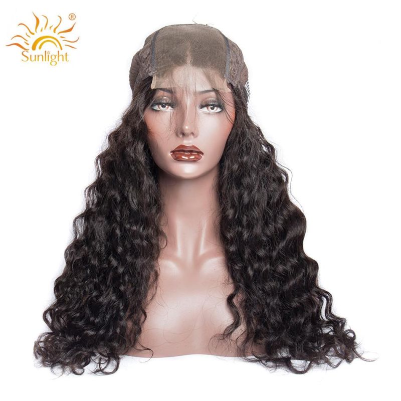 Sunlight 150 Density 4X4 Closure Wig Peruvian Water Wave Wig