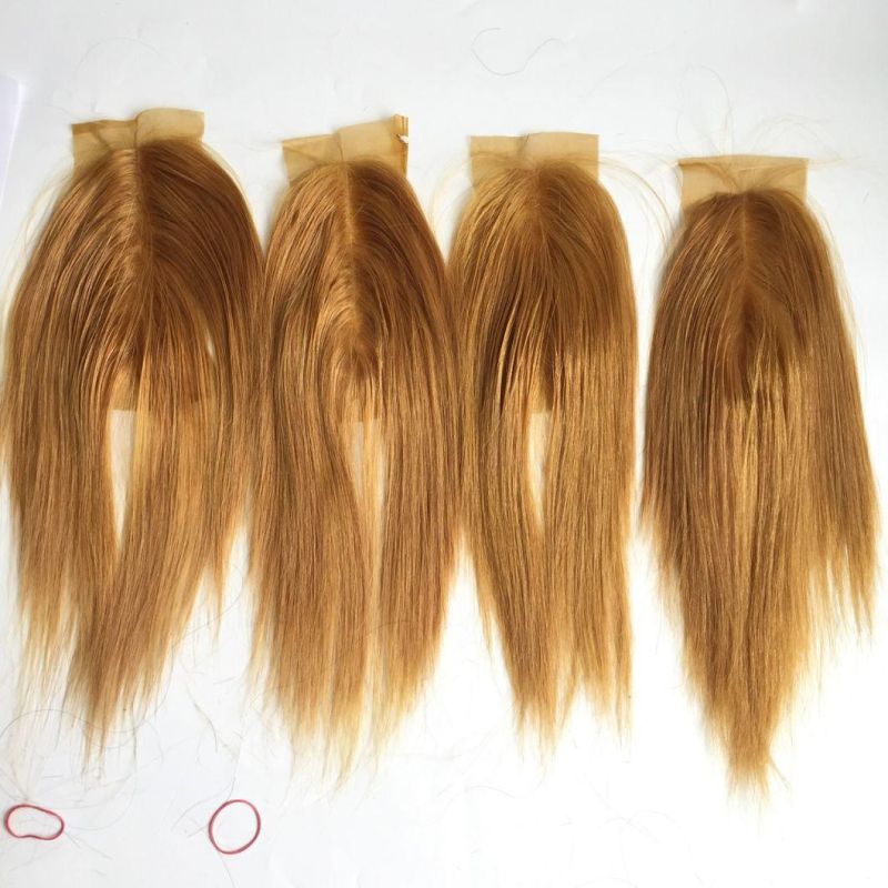 Hair Bundles with Closure 100% Brazilian Hair Best Quality Bone Straight Colored Remy Hair