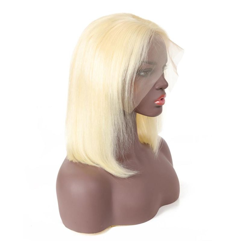 Blonde Color Peruvian Human Hair Bob Wigs