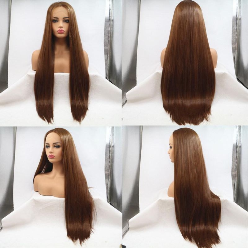 Fast Delivery Synthetic Lace Front Wig Heat Resistant Swiss Lace