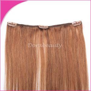 Indian Virgin Human Hair Extensions Clips in Hair Weft