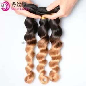 Wholesale Grade 9A Filipino Ombre Human Hair Loose Wave Color T1b/27 Discount Wavy Hair Bundles