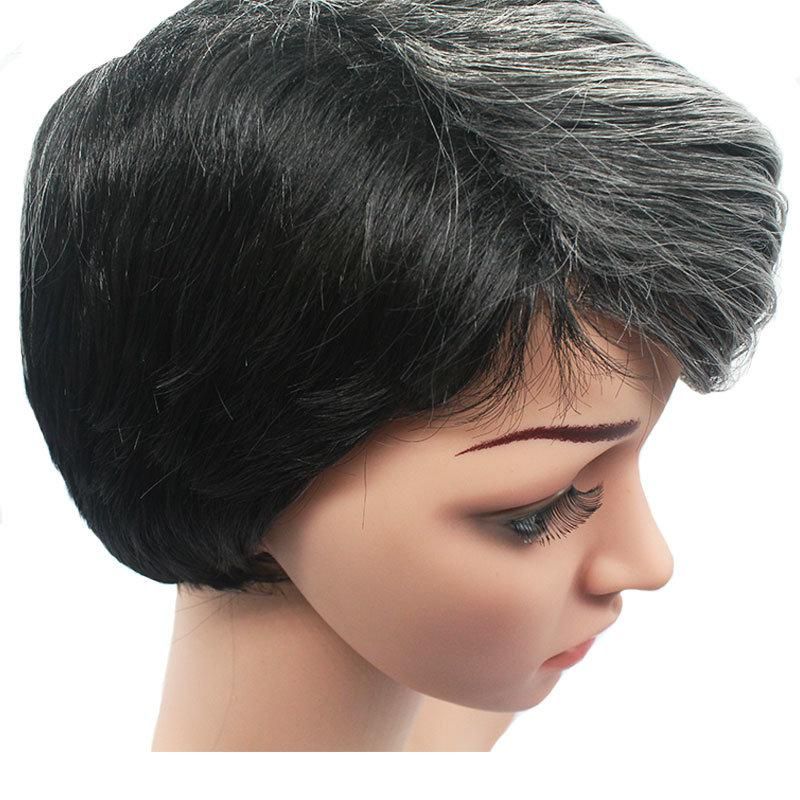 New Design Short Grey Cheap Synthetic Lace Wig Women Hair