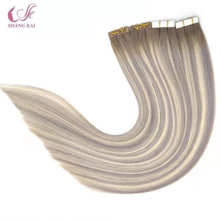 Wholesale Factory Price Human Hair Wavy Hair Tapes Hair