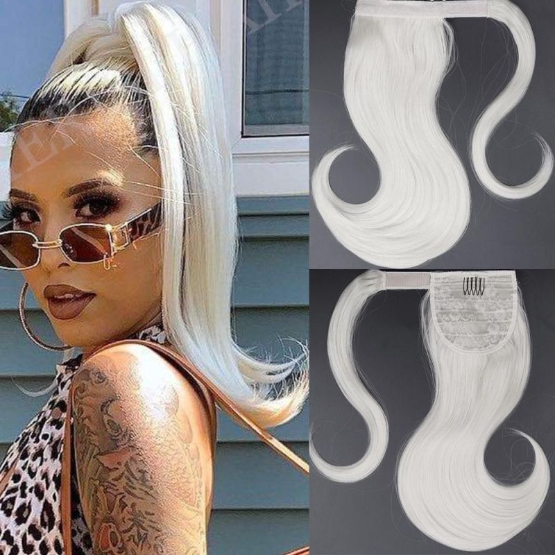 Hair Extension Heat Resistant Pony Tail Fake Hair