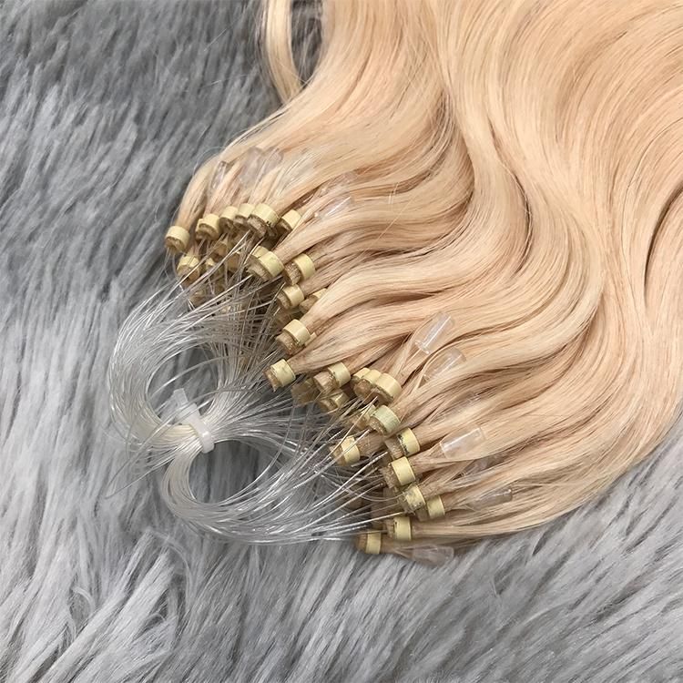 Wholesale Indian Human Hair Raw Body Wave Micro Loop Ring Hair Extensions