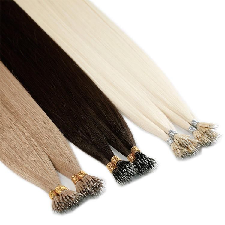 2022 High Quality Remy European Nano Tip Hair, Customised Hair Extension.