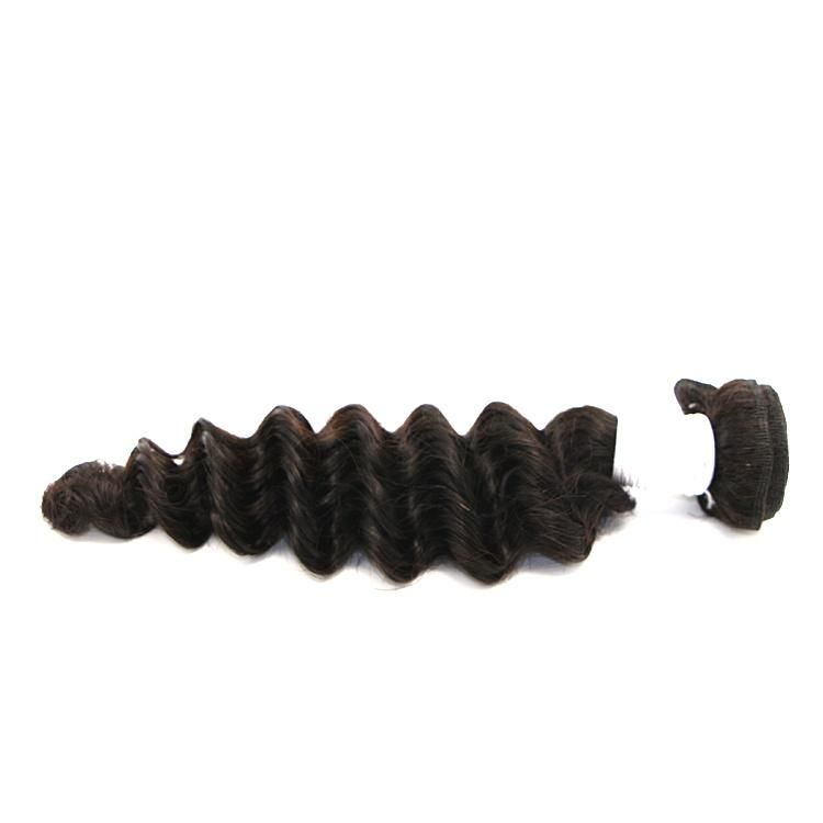 Wholesale Price 100% Malaysian Hair Natural Black Color Deep Curl Wave Hair Bundles