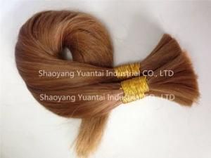 Good Quality 100% Human Hair Bulk Extensions /Dark Color