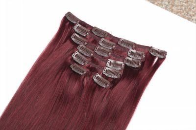 70g 100g 120g Clip in Human Hair Extensions Brazilian Remy Straight #1 #1b #4 #8 #613 #27 12-24inch 7PC/Set Full Head