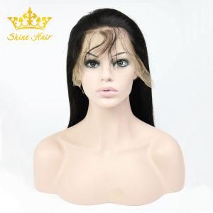 Natural Black 100% Brazilian/Indian Virgin Human Hair Lace Front/Full Lace Wig Silk Straight