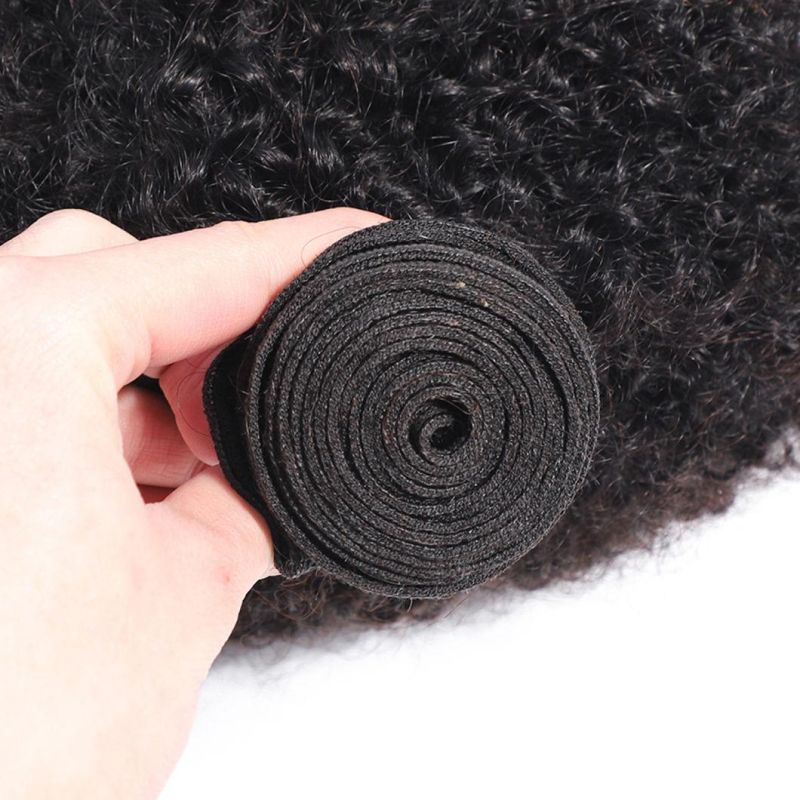 Afro Kinky Curly Hair Bundles 100% Human Hair Bundles Remy Hair Weaves Short Curly Hair 20 Inches