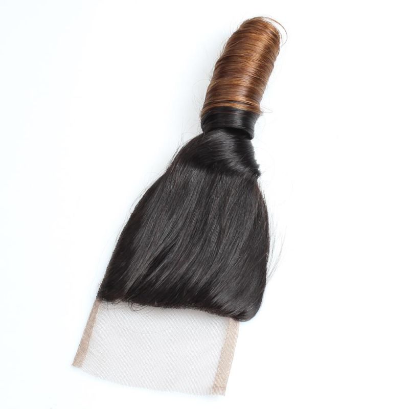 9A 4*4 Lace Closure Spring Twist Curly Brazilian Hair Remy Human Hair Weave
