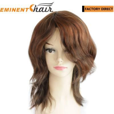 Natural Effect Virgin Hair Women Lace Toupee