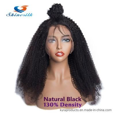 Afro Kinky Curly Lace Front Wig 8-24inch Pre Plucked with Baby Hair Brazilian Human Hair Wigs Colord Can Be Customized