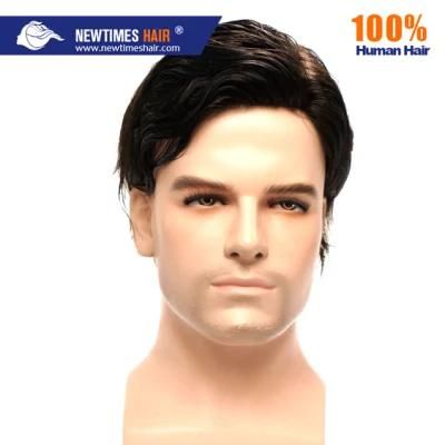 100% Indian Human Hair Durable Natural Men Toupee