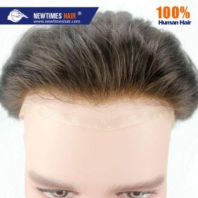 Mono Lace Single Knots Perfect Bleach Stock Toupee for Men