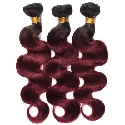 Body Wavy 100% Brazilian Hair Bundles Wholesale Hair Extensions #T1b/99j