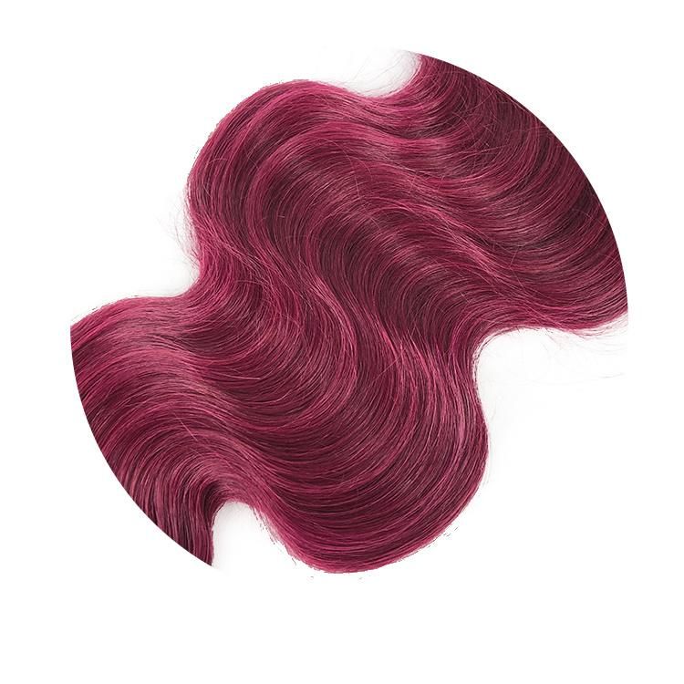 Remy 100% Unprocessed Virgin Brazilian Human Hair Body Wavy Clip in Hair Extensions #35