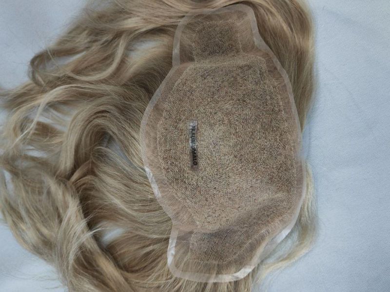 2022 Most Popular Fine Welded Mono Human Hairpiece Made of Human Remy Hair