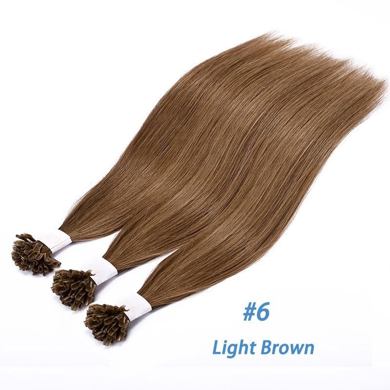 Fusion Hair Balayage Color Keratin Glue U Tip Hair Extensions