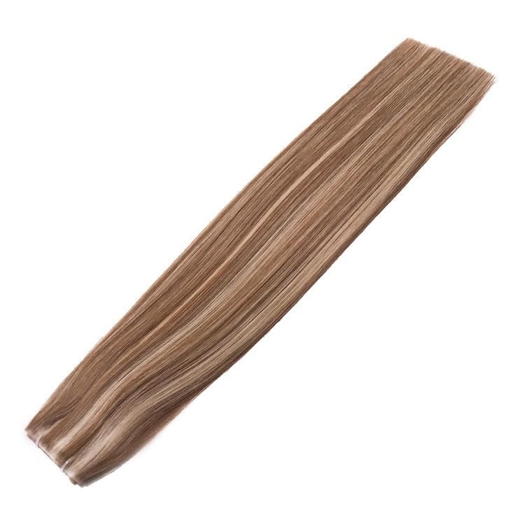 Russian Human Hair Tape Extensions Natural Seamless Skin Weft Seamless Hair Extensions