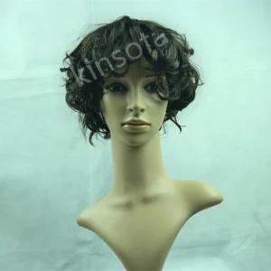 Virgin Indin Hair, Machine Made 150%-180% Human Hair Wigs