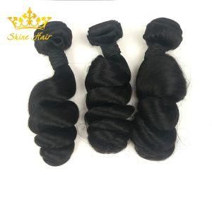 Unprocessed Remy Brazilian Human Hair for Mink Hair Bundles of Natural Color Loose Wave