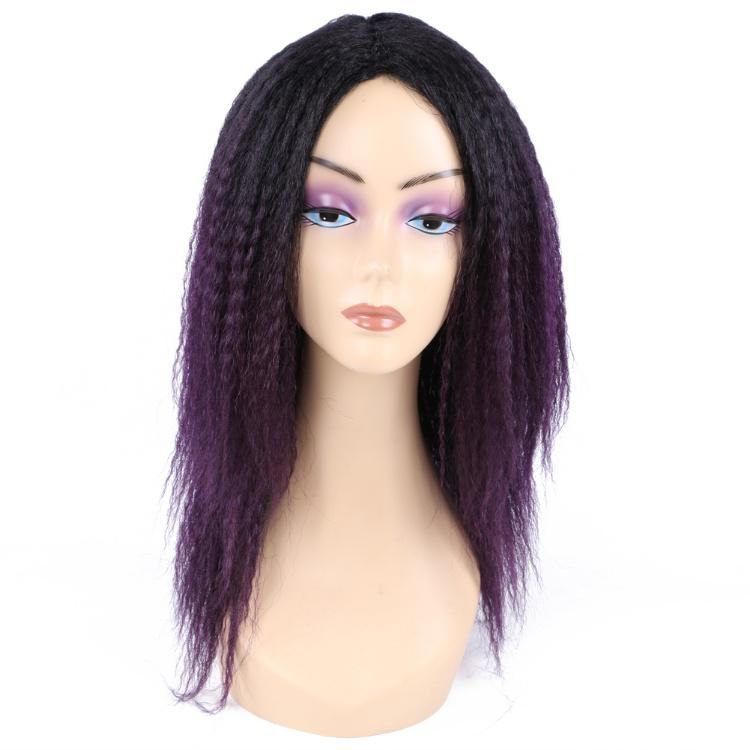 Wholesale Afro Kinky Yaki Straight Synthetic Hair Wigs