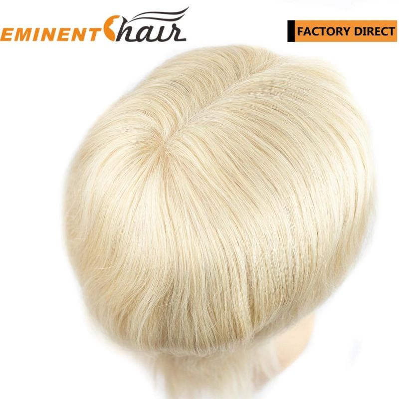 Women Wig Lace Wig Human Hair Blond Custom Made Anti-Slip Wig