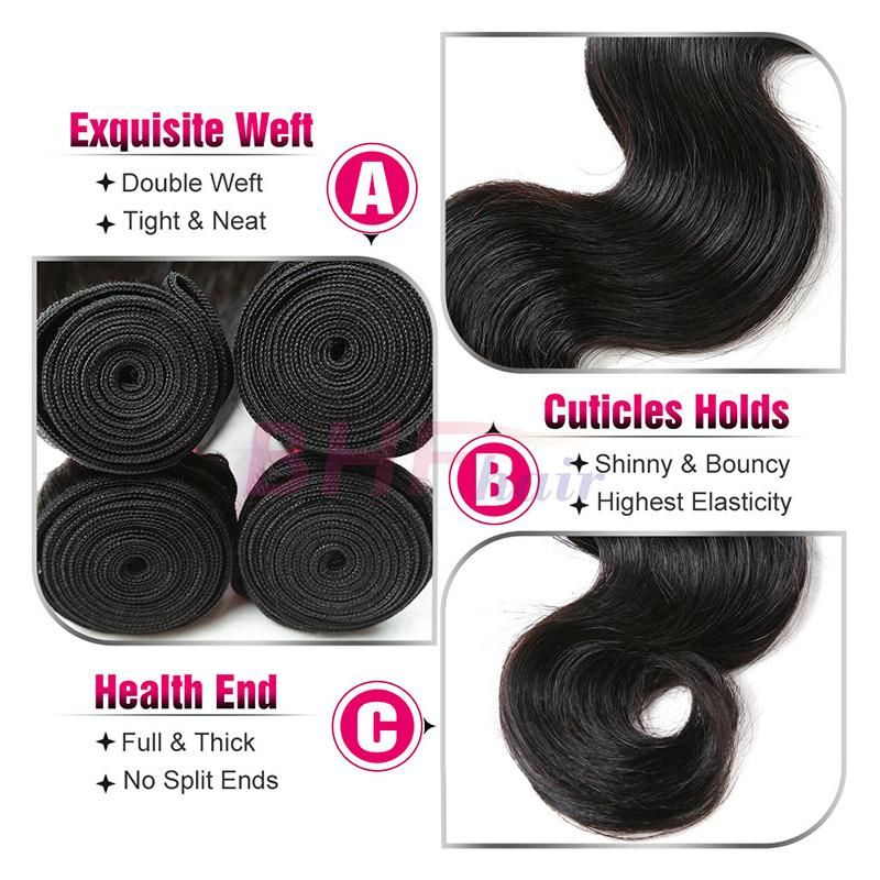 8A Grade Brazilian Virgin Hair Cuticle Aligned Hair Bundle Body Wave