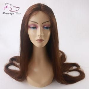 Wholesale Front Lace Wig Color 3# Skilly Straight with Brazilian Human Hair
